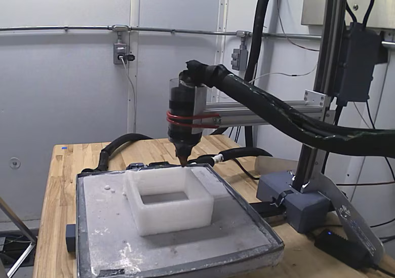 当天然纤维遇见3D打印：科学家开发出高强度冰砖建造技术